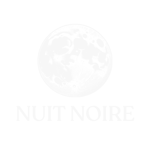 Nuit noire - Logo complet blanc